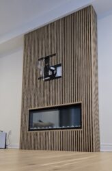 Fireplace design (Slat Wall Panels), Vaughan, ON
