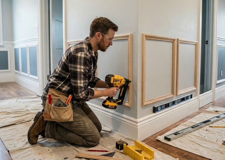 Wainscoting installation